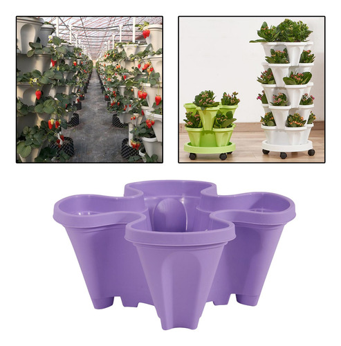Jardinera Vertical Jardinera De Fresas Maceta Compatible Con
