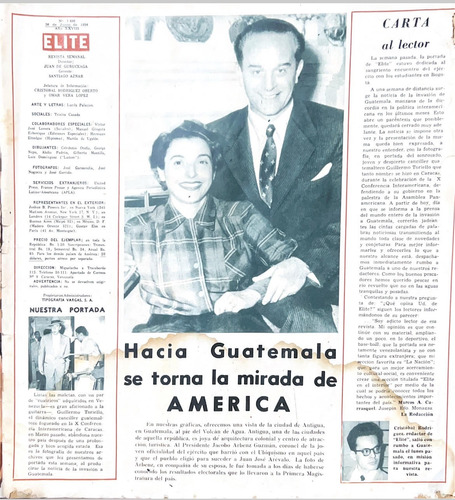 Revista Elite 1499 Jun 1954 Prolongacion Av Bolivar Caracas