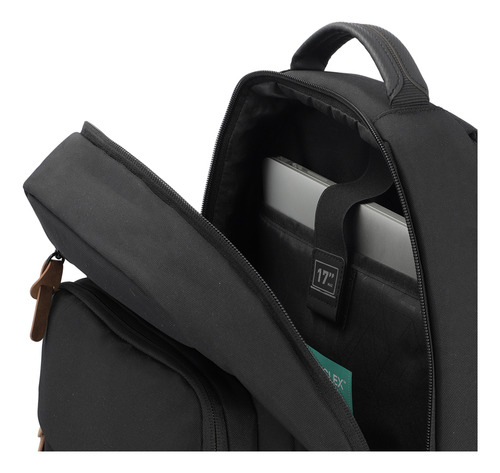 Mochila Para Notebook City Negra 17 Color Negro