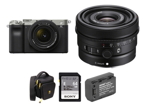 Kit Sony A7c Cámara Mirrorless Con Lentes 28-60mm 24mm Acce