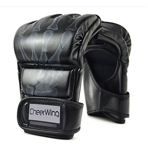 Guantes De Boxeo Sin Dedos Cheerwing Para Mma Ufc Entrenamie