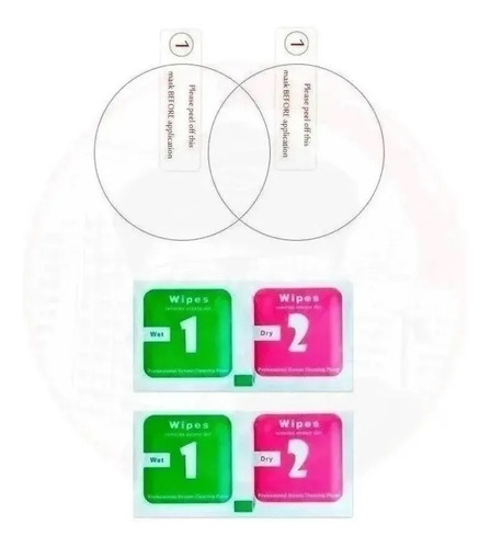Imagen 3 de 6 de Mica X2 Vidrio Templado Garmin Fenix 6s / 6s Pro / 6s Sapphi