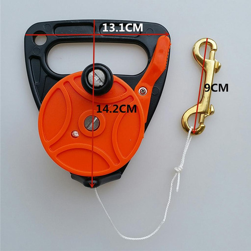 1 Piece De Carrete De Seguridad Con Cuerda Y Hebilla Naranja