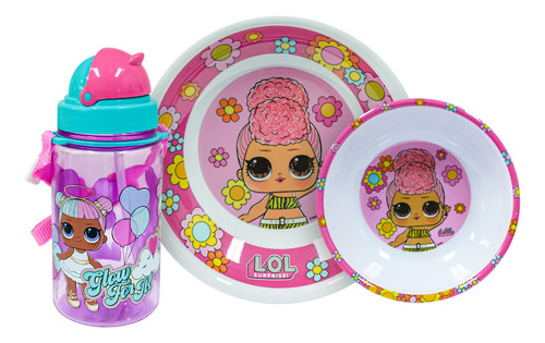 Scool - Set Melamine Con Botella Lol