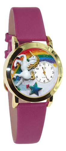 Reloj 3d De Unicornio Dorado O Plateado Tamaño A Elección