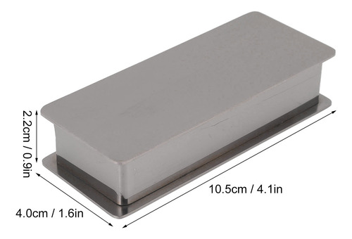 Soporte Para Palillos Con Tapa Rectangular De Acero Inoxidab