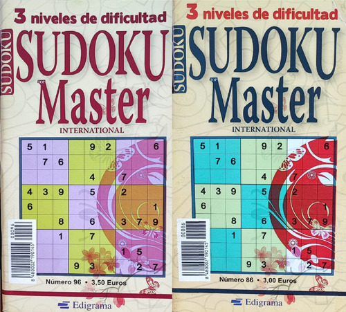Sudoku Master Pack 2 Uni, 100 Paginas - Edigrama