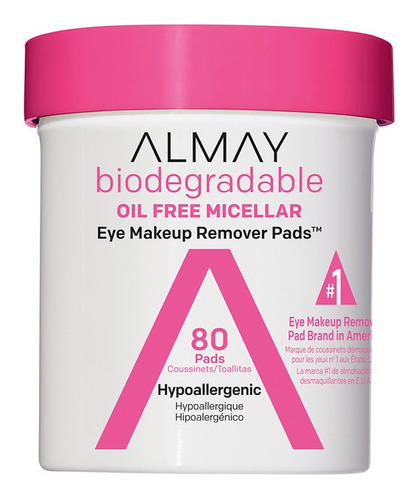 Pads Desmaquillantes Biodegradable Micelerares  80 Piezas