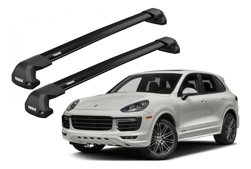 Barras Thule Porsche Cayenne 02-09 Pf / Edge Flush Black