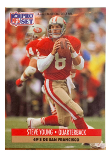 Tarjeta Colección Steve Young Qb 49s 1991 Nfl Pro Set, #225