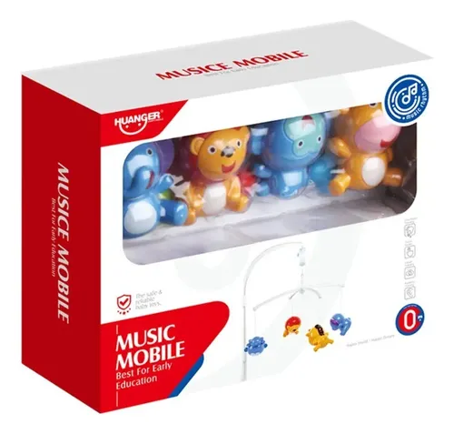 Movil Musical Para Bebe Para Cuna O Corral Animales 0305