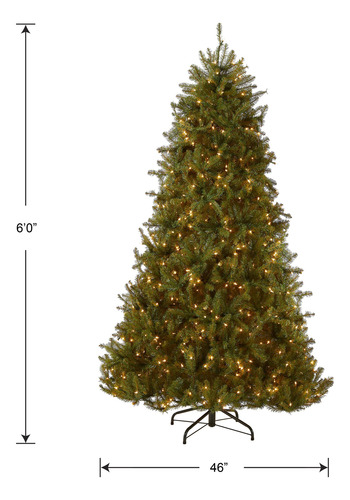 Árbol De Navidad Artificial Preiluminado 1,8 M Verde Dunhill