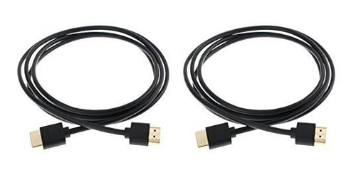 Edragon 2 Pack Ultra Slim Series Cable Hdmi De Alto Rendimie