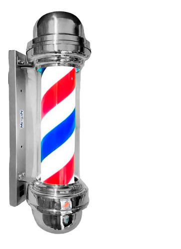 Barber Pole Poste De Barbeiro Pequeno Bivolt Megan Cor 55cm Colorido