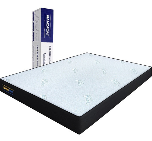 Imagen 2 de 10 de Colchon 2 Plazas Memory Foam Premium Tricapa 191 X 137 X 19
