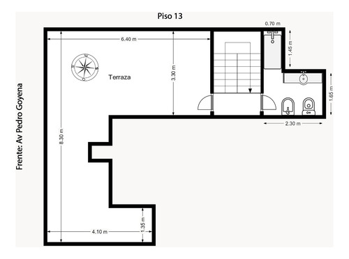 Departamento Piso 4 Amb Con Terraza Propia