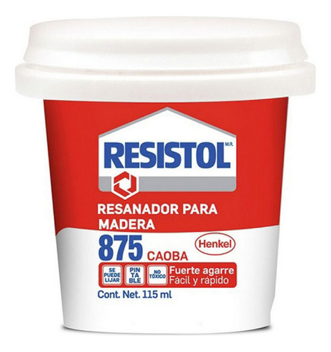 Resanador Para Madera 115 Gr (4.06 Oz) Color Caoba (875)