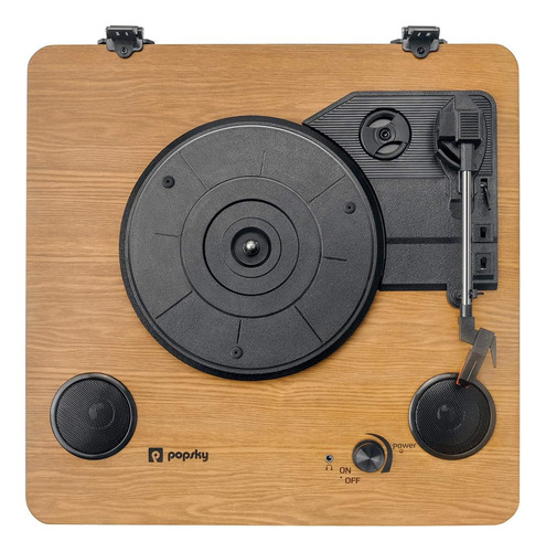 Tocadiscos Popsky De 3 Velocidades C/ Bluetooth Y Bocina