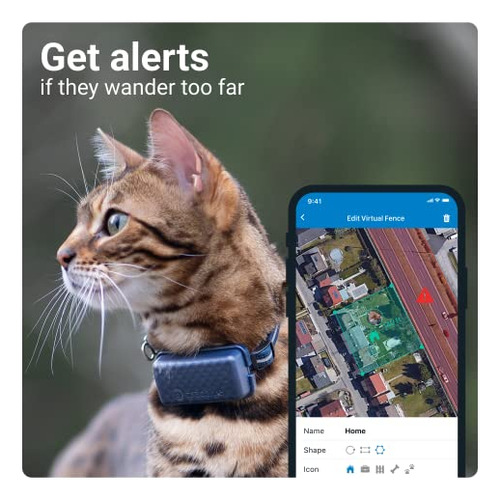 Gps Cat Tracker Tractive Mini A Prueba De Agua Con Monitor D