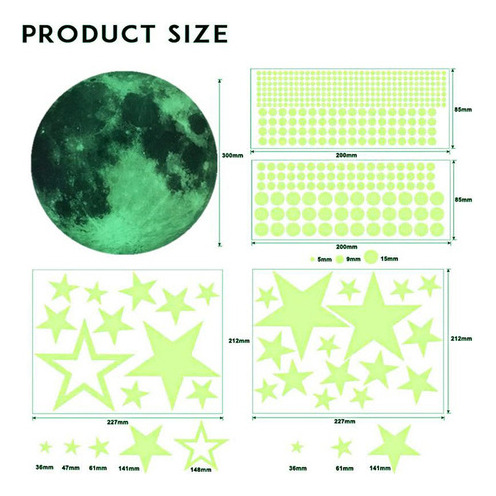 Brillan En La Oscuridad Estrellas Para Techo, 435pcs Estrell