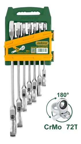 Set De Llaves Corona Chicharra Flexible8-19mm 7 Piez Jadever