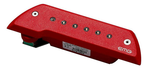 Pastilla Emg Para Bajoquinto O Bajosexto O Guitarra Color Rojo