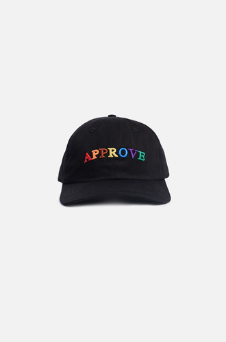 Boné Dad Hat Approve New Rainbow Preto