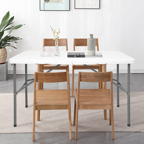 Hymnature Mesa Plegable De 4 Pies Mesas Plegables