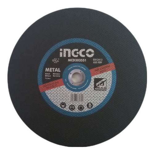 Disco Ingco  Para Tronzadora Metal 14 X 1/8 X 1  Mcd303551