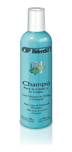 Shampoo Biferdil Para La Caída Y La Caspa X 295 Ml