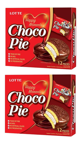Lotte Choco Pies 2 Paquetes (choco Pie)