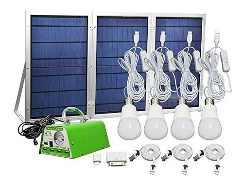 Panel Solar Hkyh De 30w Plegable Y Kit De Iluminación