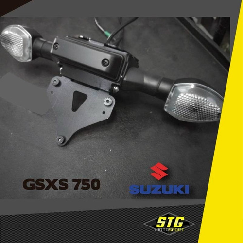 Imagen 1 de 3 de Portapatente Fender Rebatible Stg Suzuki Gsxs 750