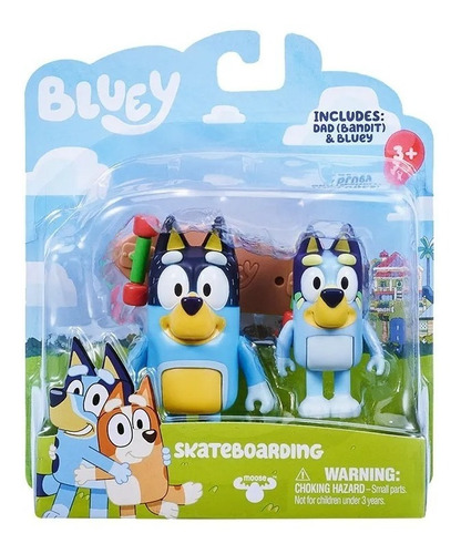 Bluey Figura Articulada Set X2 C/acc 13023 Disney Jr Srj