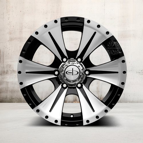 Llanta Deportiva Eb Usw9 R16x7 6x114,3 Frontier Alaskan Diamantado Negro