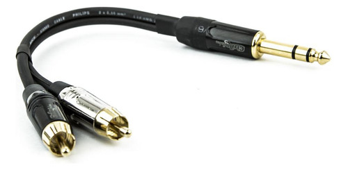 Cabo P10 Para 2 Rca Profissional Estereo - 30 Cm