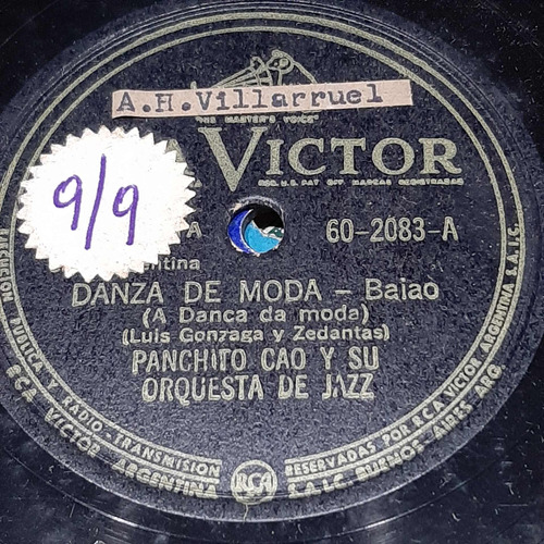 Pasta Panchito Cao Orquesta Jazz Guy Montana Rca Victor C463