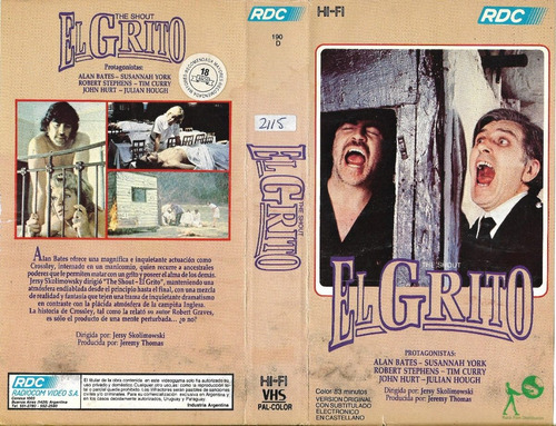 El Grito Vhs The Shout 1978 Terror Alan Bates Tim Curry