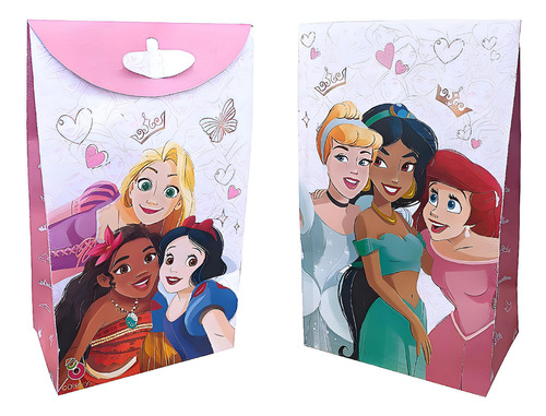 Bolsa Para Souvenir Con Glitter Princesas Disney X8