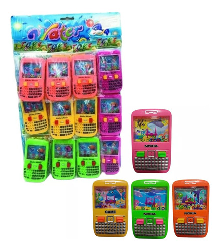 Juego De Agua De Celular X12 Unidades Sorpresas Piñata Niños