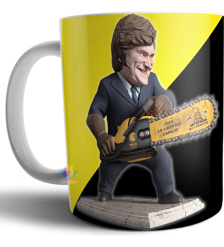 Taza Cerámica Milei Libertarios Motosierra Javier Libertad 