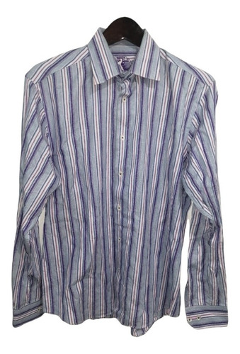 Camisa Slim Importada Bugatchi Para Caballero! * L *