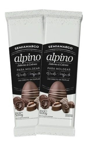 Chocolate Lodiser Alpino Por 500 Gr Semiamargo