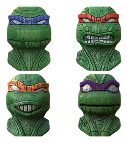 Tortugas Ninja Tmnt Imanes Heladera Archivo Stl Impresion3d 