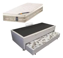 Comprar Bicama Box Baú Solteiro C\u002F Aux 3x1 + Colchão Castor Molas 88