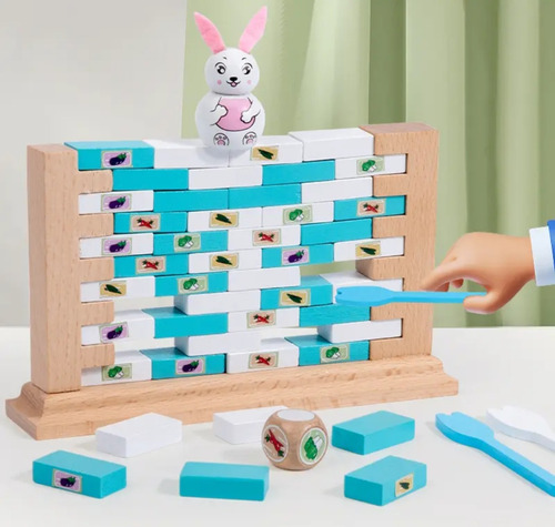 Juego De Mesa Demolición Muro Ladrillos Conejo Interactivo