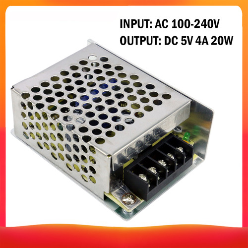 Transformador De Voltaje Ac 100-240 V A Dc 5 V 4 A 20 W Regu