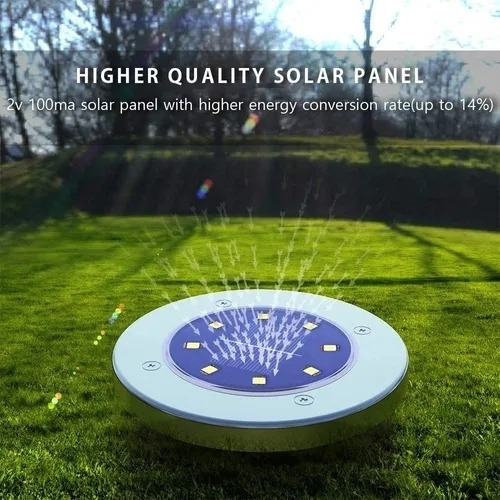8pz 8led Solar Enterrado Luz Al Aire Libre Luz Subterránea L