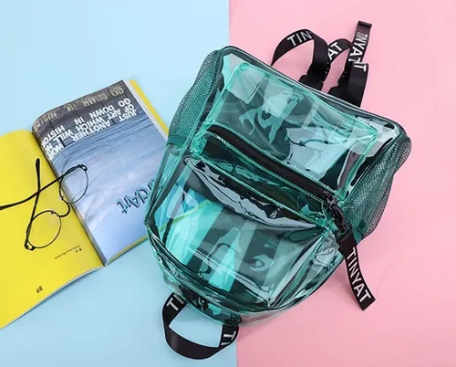Mochila transparente todo moda hotsell