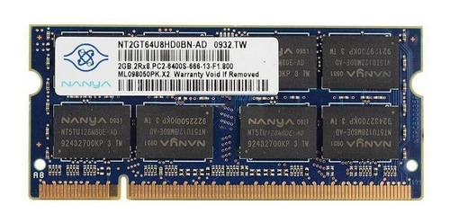 Memoria Ram Ddr2 Nanya 2gb Pc2-6400s 2rx8